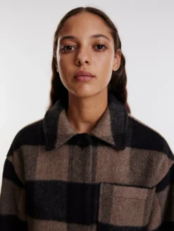 Jacke 'Leinani' Braun / Mischfarben / Schwarz -Armani Exchage Geschaft ffafa5f8b27249c457c0dc7c4b31161d